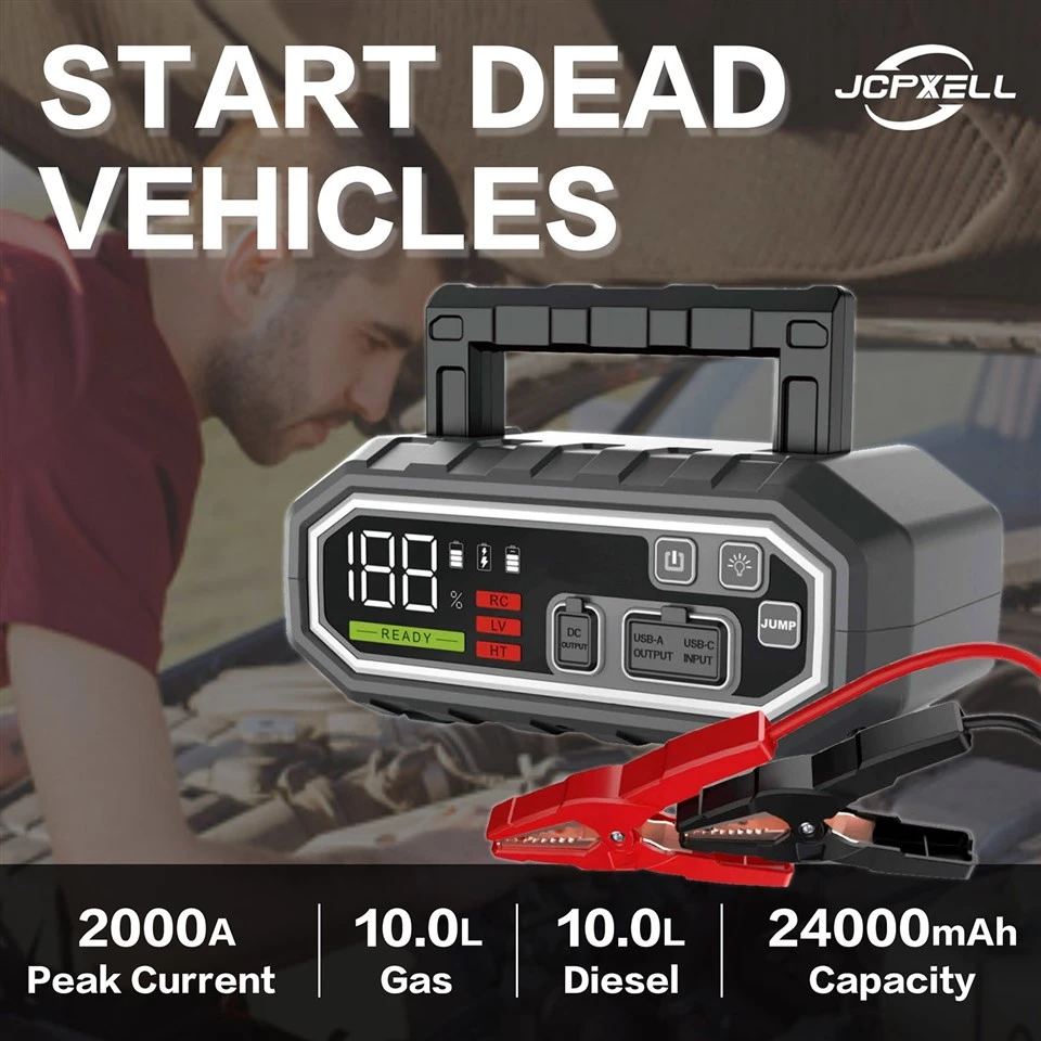 2、jump start the dead batteries